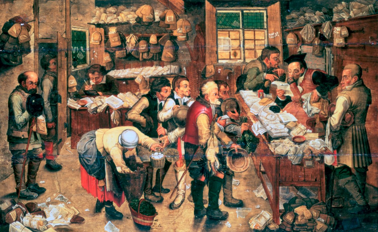 Samleren av tiende, 1618 av Pieter Brueghel the Younger