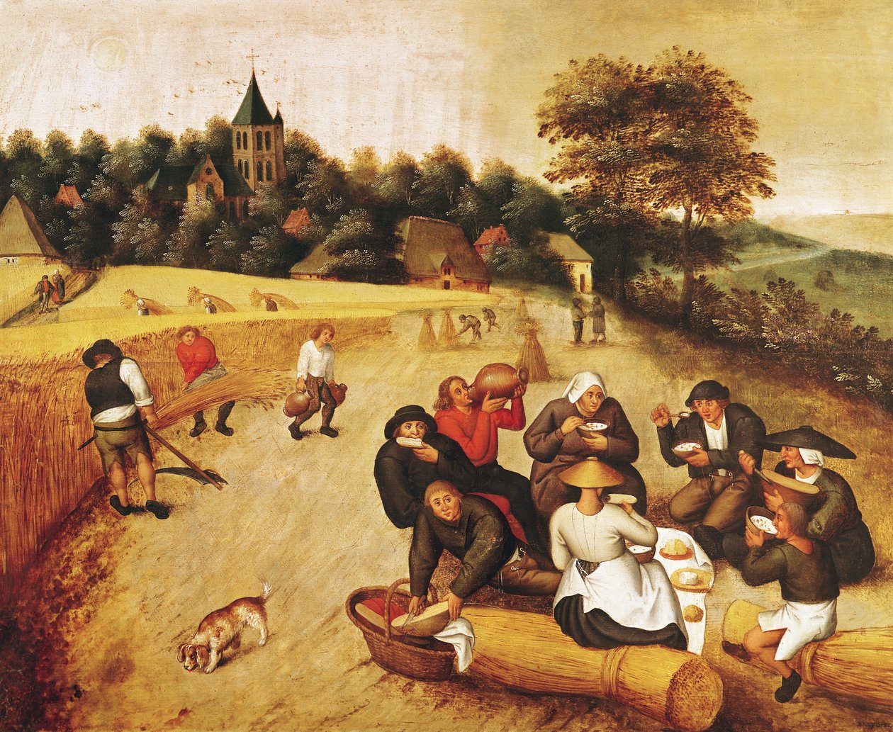 Høstmesterens måltid av Pieter Brueghel the Younger