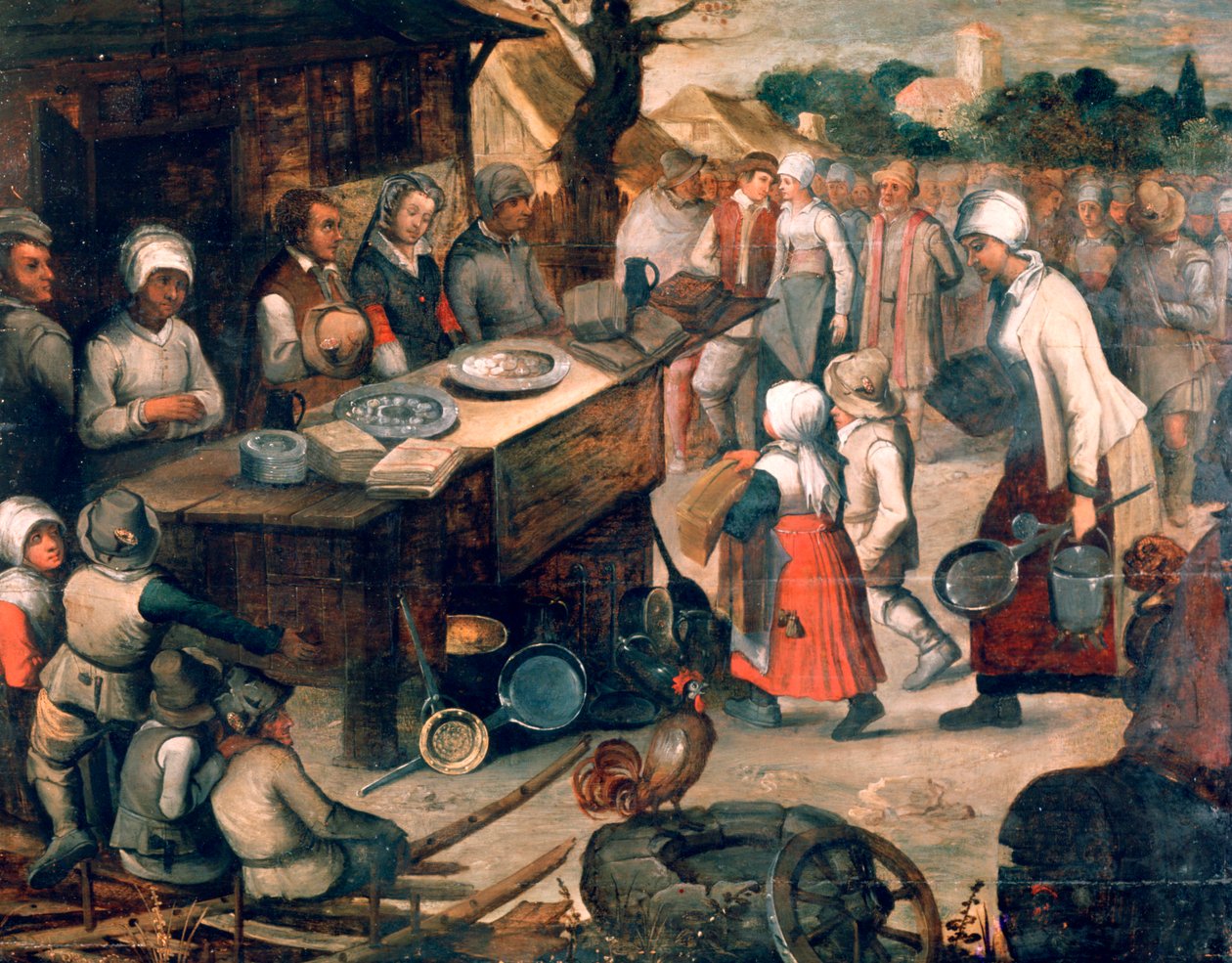 Presentasjonen av gaver, c1584-1638 av Pieter Brueghel the Younger