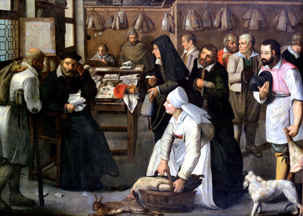 The Sale of Nature, c1584-1637 av Pieter Brueghel the Younger