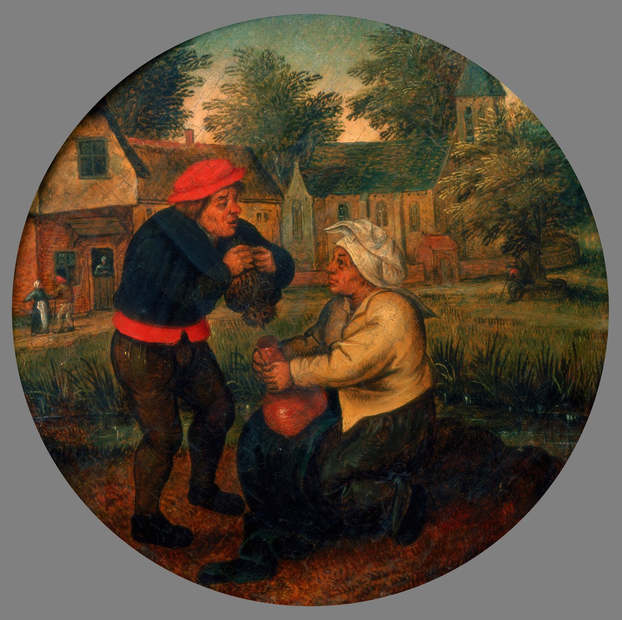 Uidentifisert flamsk ordtak, sent på 1500-tallet av Pieter Brueghel the Younger