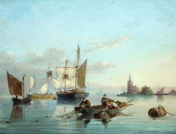 På Isle of Texel, Holland av Pieter Christiaan Cornelis Dommelshuizen