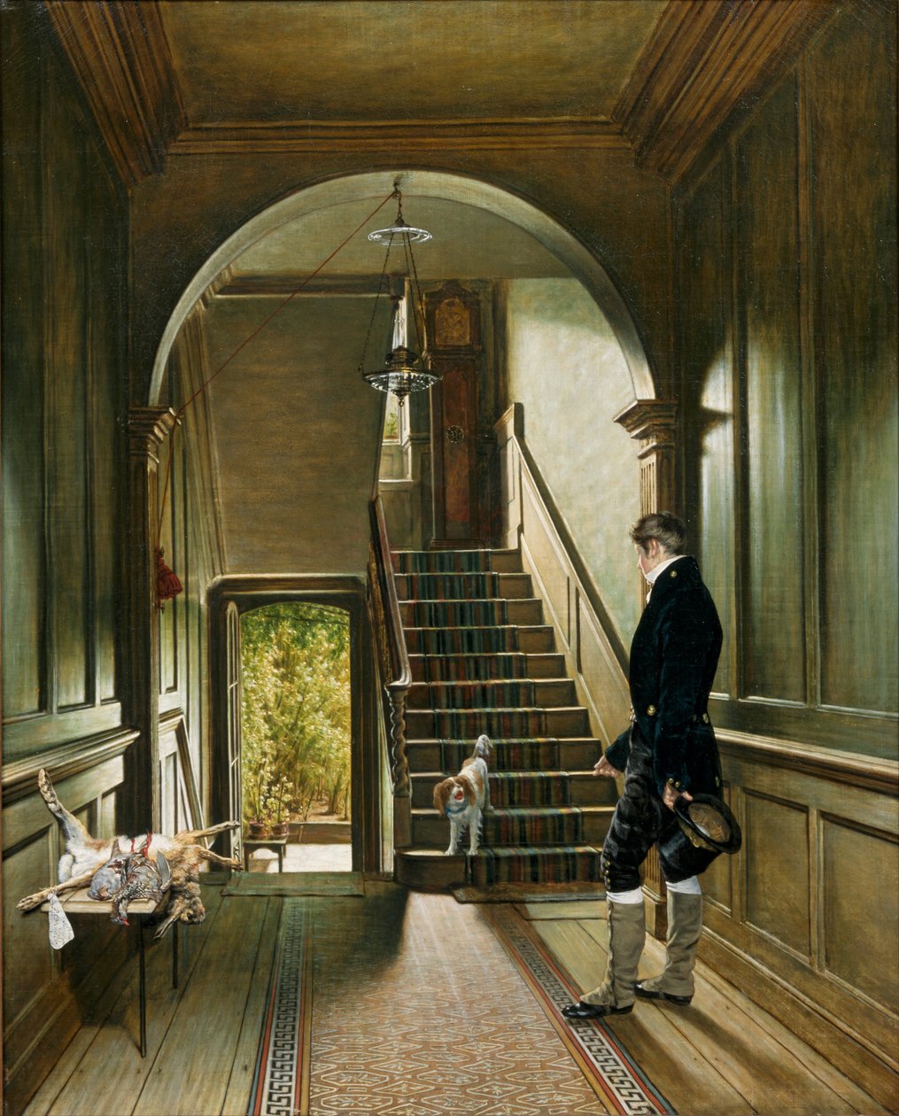 Trappen til malerens bolig i London, 1828 av Pieter Christoffel Wonder