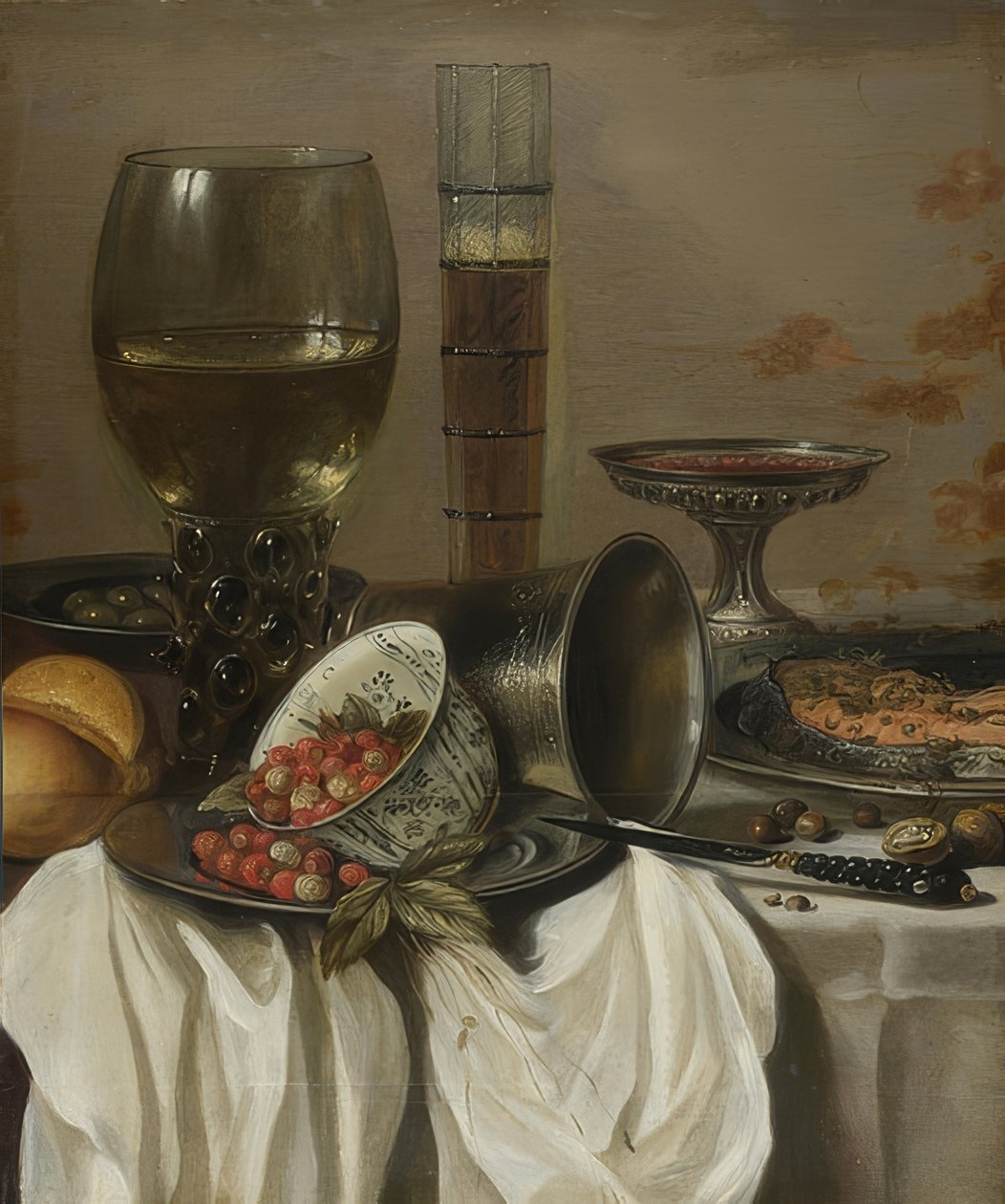 Stilleben med drikkekar. 1649 av Pieter Claesz