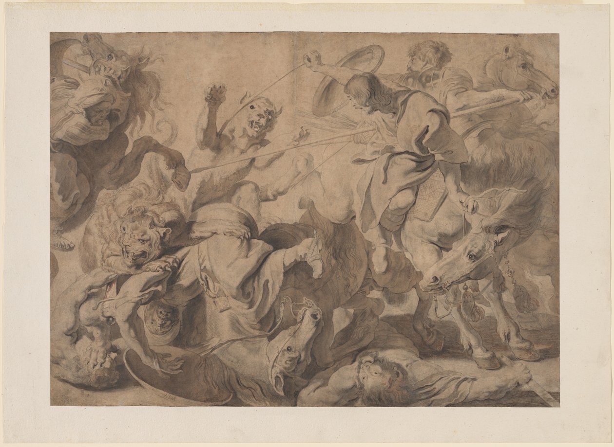 Løvejakt av Pieter Claesz Soutman and Sir Peter Paul Rubens