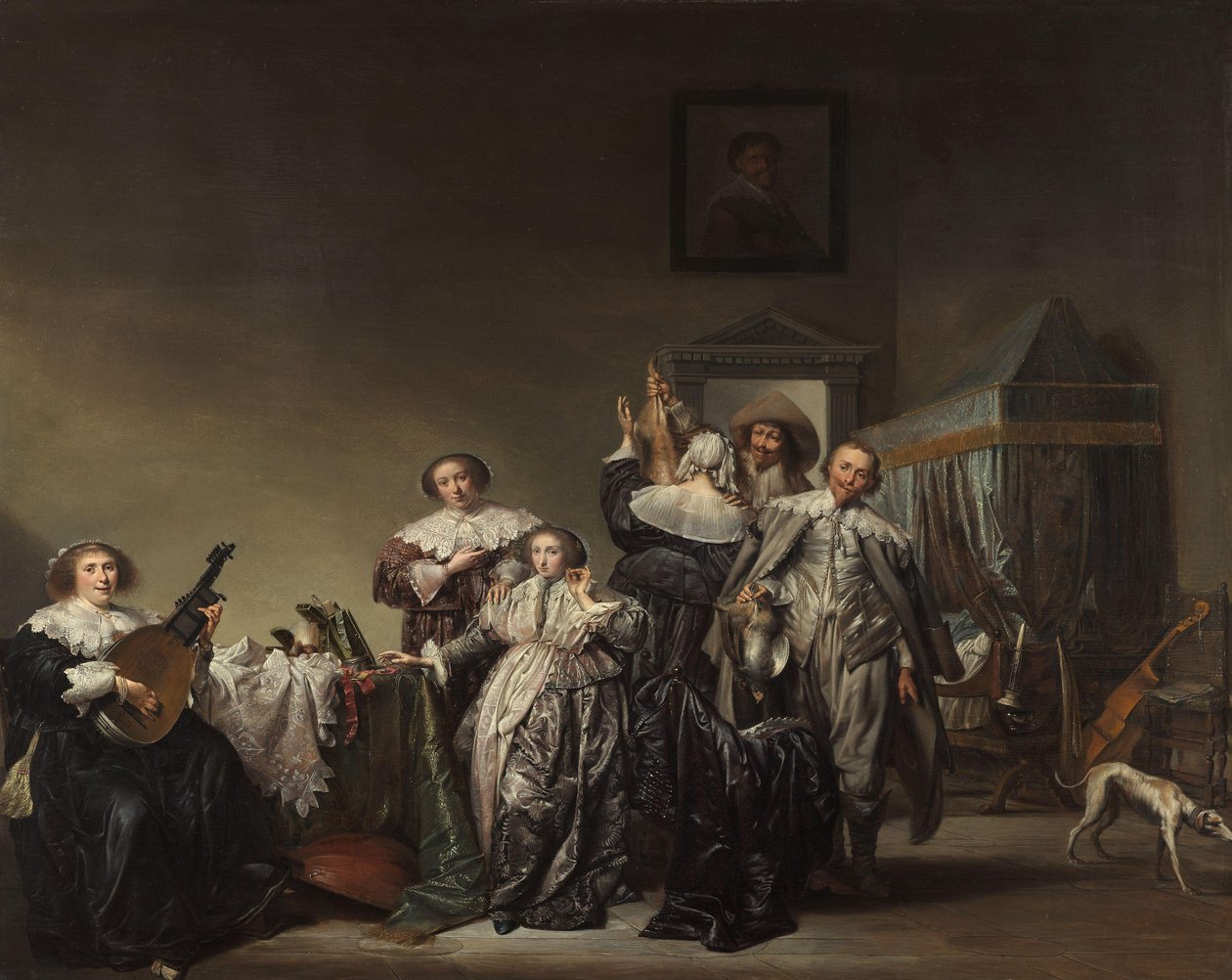 Galant selskap Kavalerer og damer av Pieter Codde