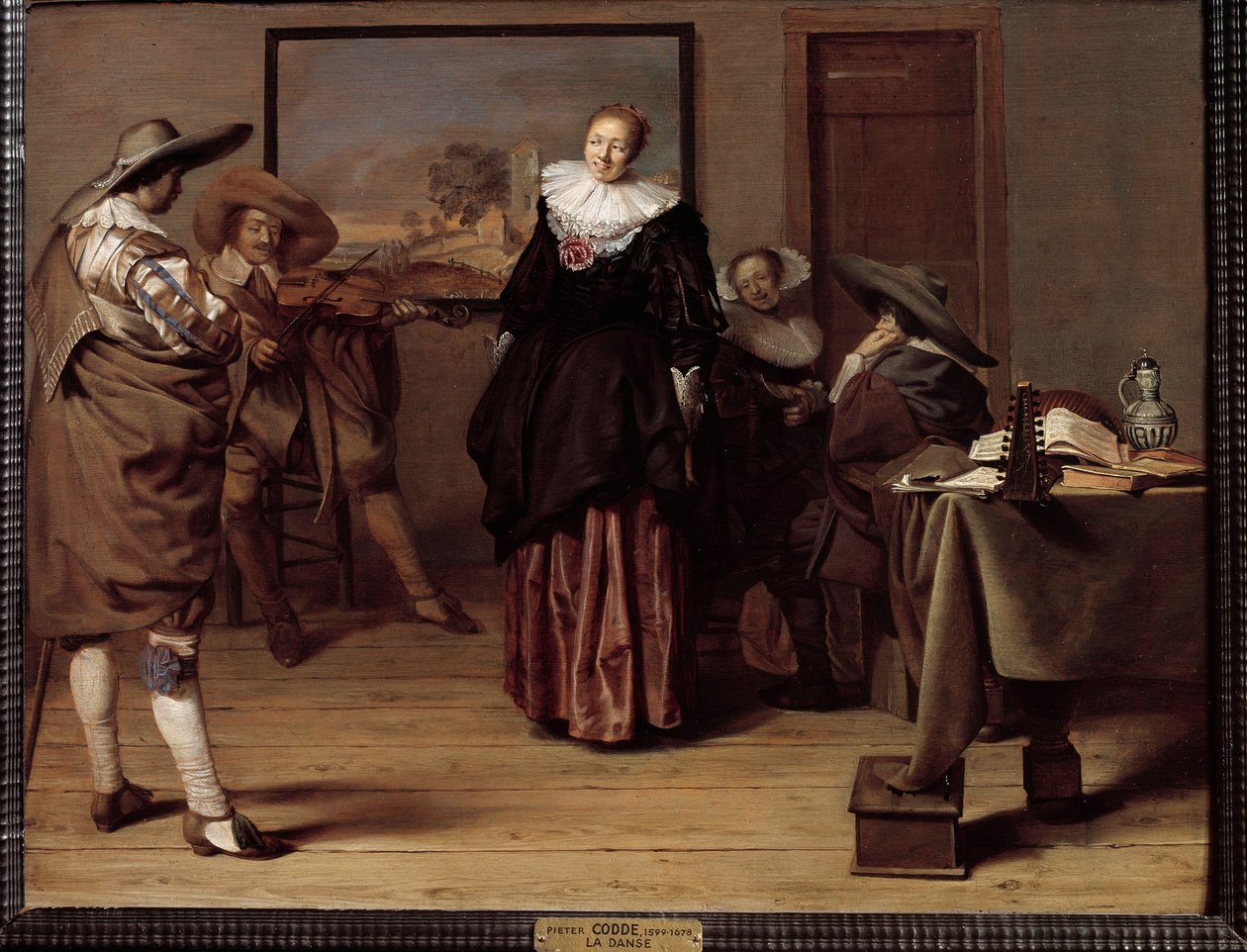 Dansetimen Maleri av Pieter Codde (1599-1678) av Pieter Codde