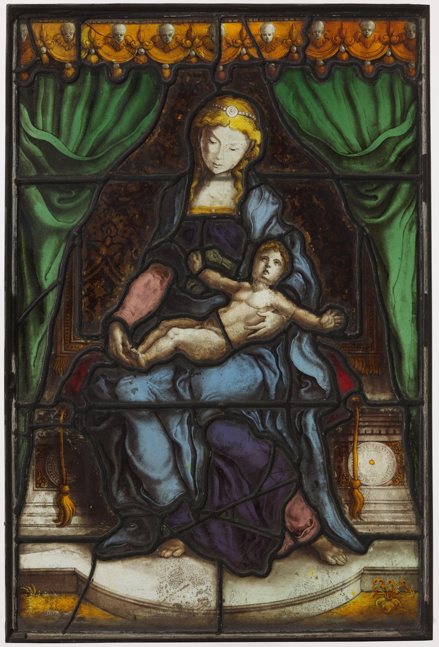 Vindu med Madonna med barn av Pieter Coecke van Aelst (I) (circle of)