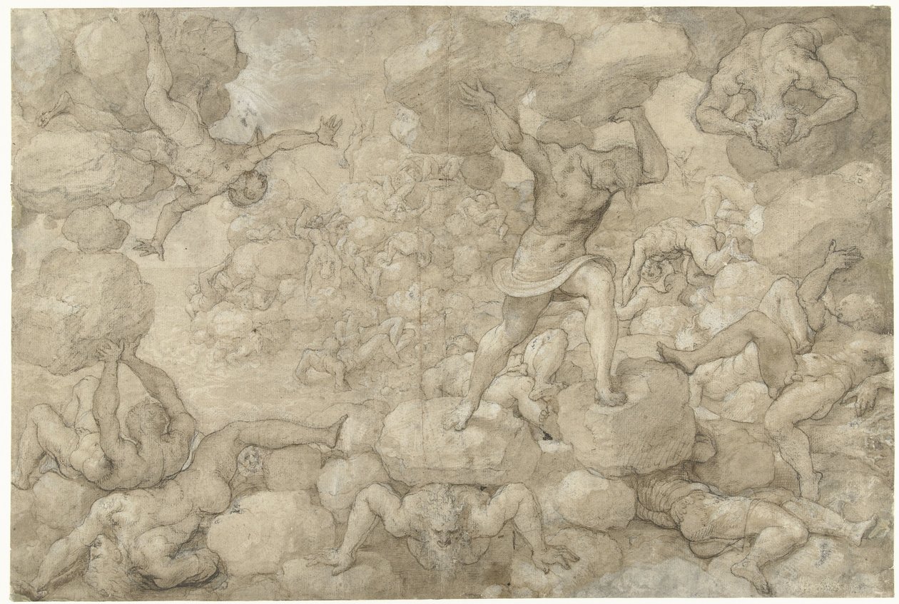 Kjempenes fall av Pieter Coecke van Aelst (I)