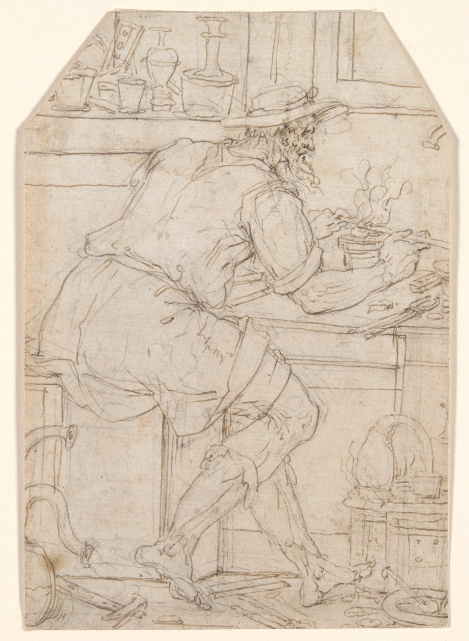 Håndverker på jobb av Pieter Coecke van Aelst