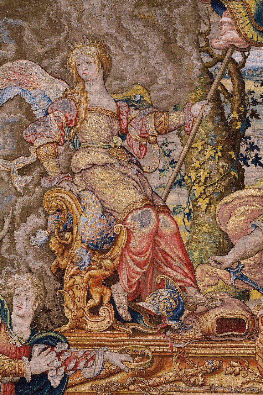 flamsk billedvev. Serie De syv hovedsynder: Forfengelighet (stolthet). Tegneserieskaper Pieter Coecke van Aelst. Atelier i Brussel. ca 1542-1544. av Pieter Coecke van Aelst