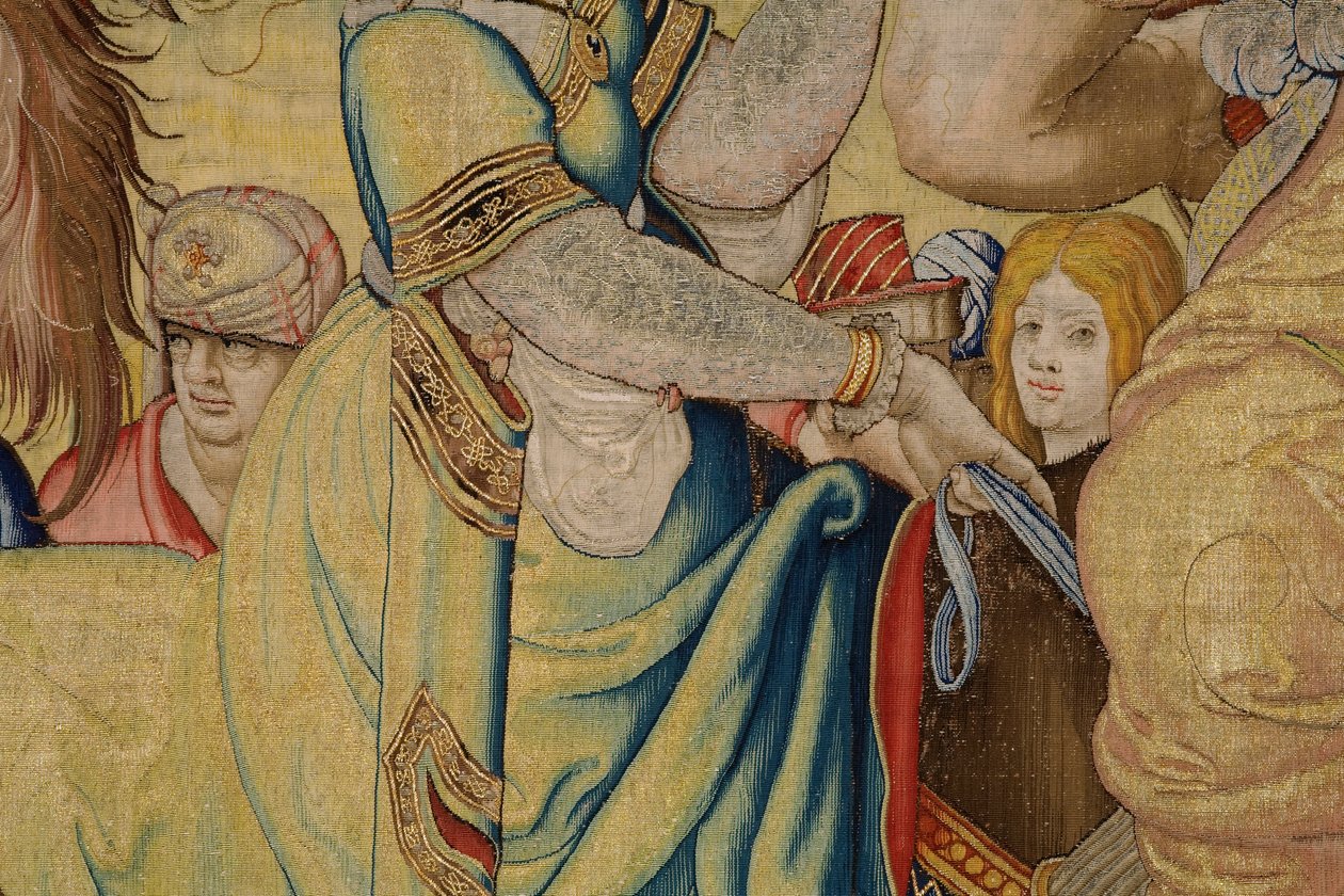 flamsk billedvev. Serie De syv hovedsynder: Forfengelighet (stolthet). Tegneserieskaper Pieter Coecke van Aelst. Atelier i Brussel. ca 1542-1544. av Pieter Coecke van Aelst