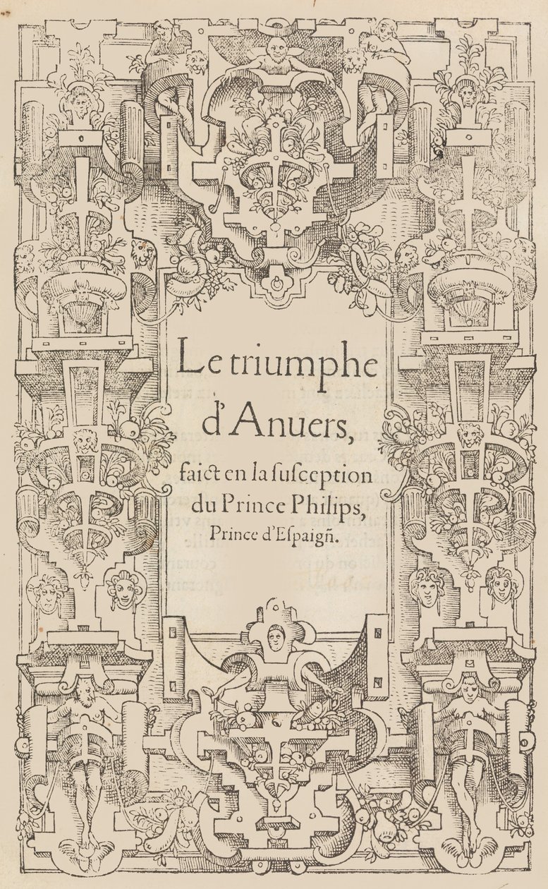 Antwerpens triumf gjort i mistanke til prins Philips, prins av Spania, 1550. av Pieter Coecke van Aelst
