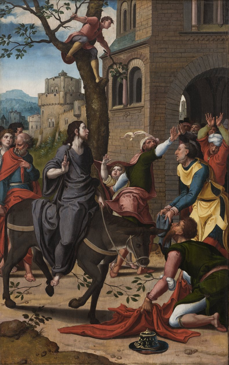 Innreise til Jerusalem av Pieter Coecke van Aelst or workshop