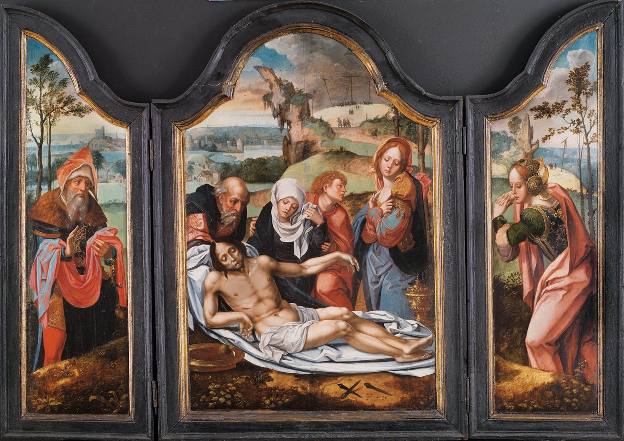 Klagesang over den døde Kristus, tidlig på 1500-tallet. av Pieter Coecke van Aelst