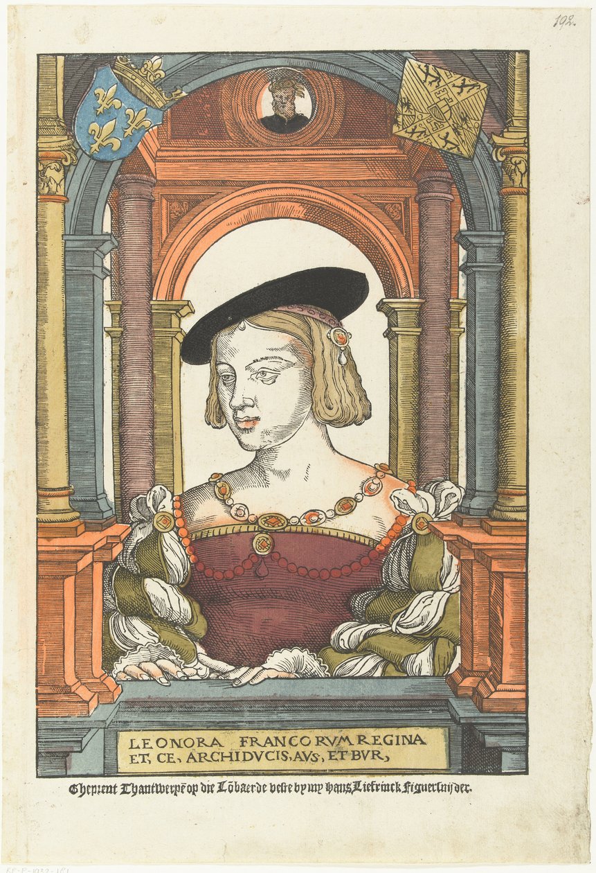 Portrett av Eleanor av Østerrike 1498-1558, 1539 av Pieter Coecke van Aelst