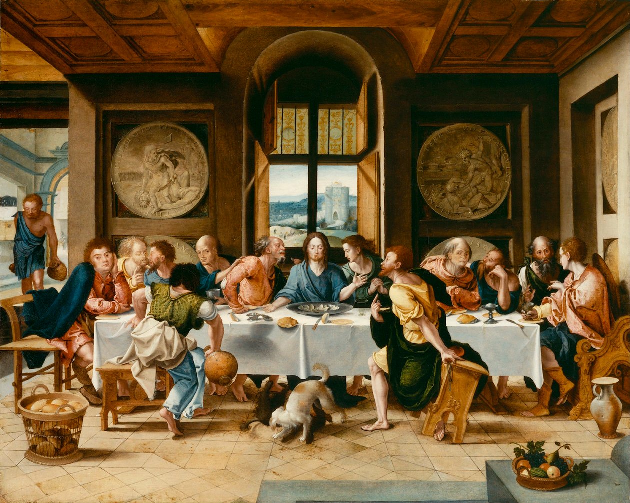 Nattverden, ca 1530. av Pieter Coecke van Aelst the Elder