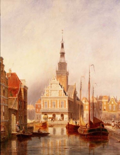 Veihuset, Alkmaar, Holland av Pieter Cornelis Dommerson