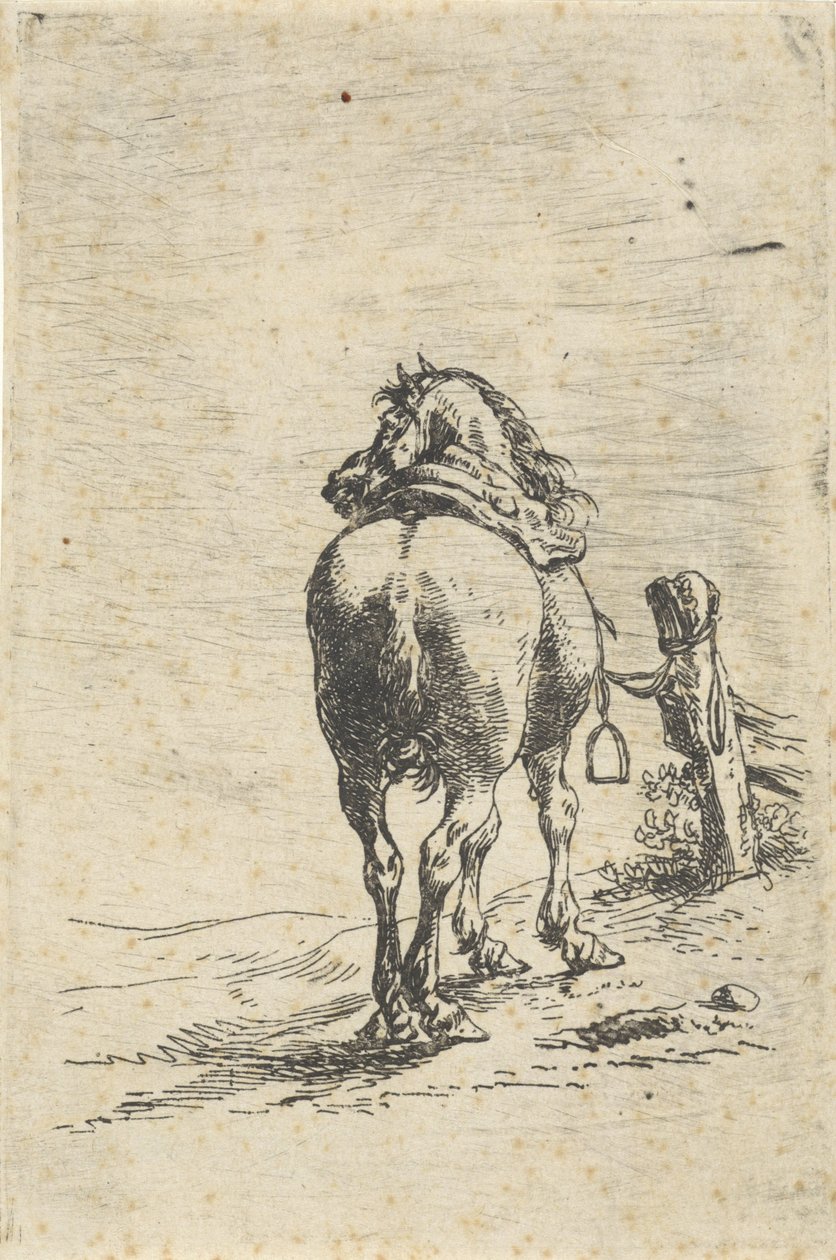 Salet hest på en stang av Pieter Cornelisz. Verbeeck