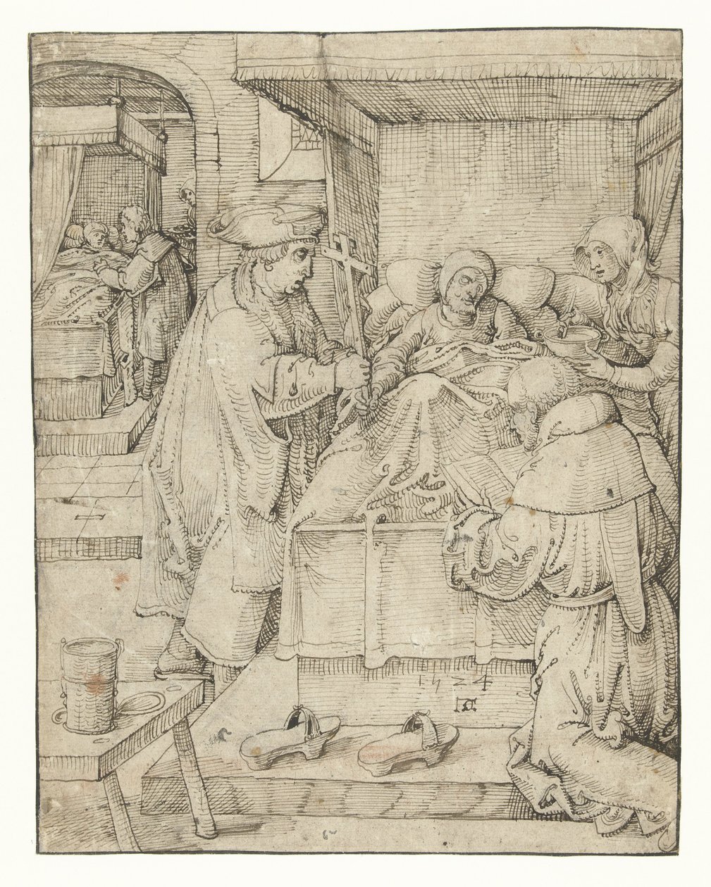 Ta vare på de syke Works of Mercy (serietittel) av Pieter Cornelisz. genaamd Kunst