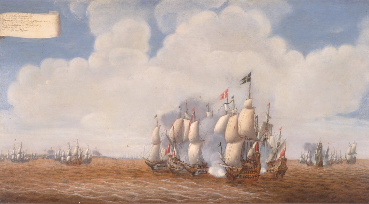 Det første slaget ved Öland 31. mai 1564, andre halvdel av 1600-tallet. av Pieter Cornelisz van Soest