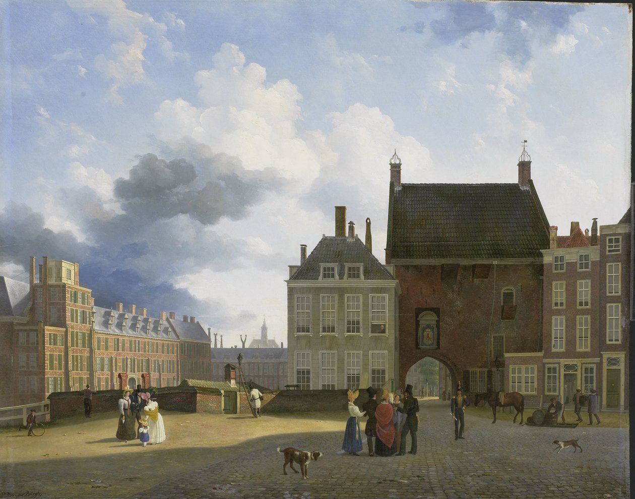 Fengselsporten og stedet, Haag av Pieter Daniel van der Burgh