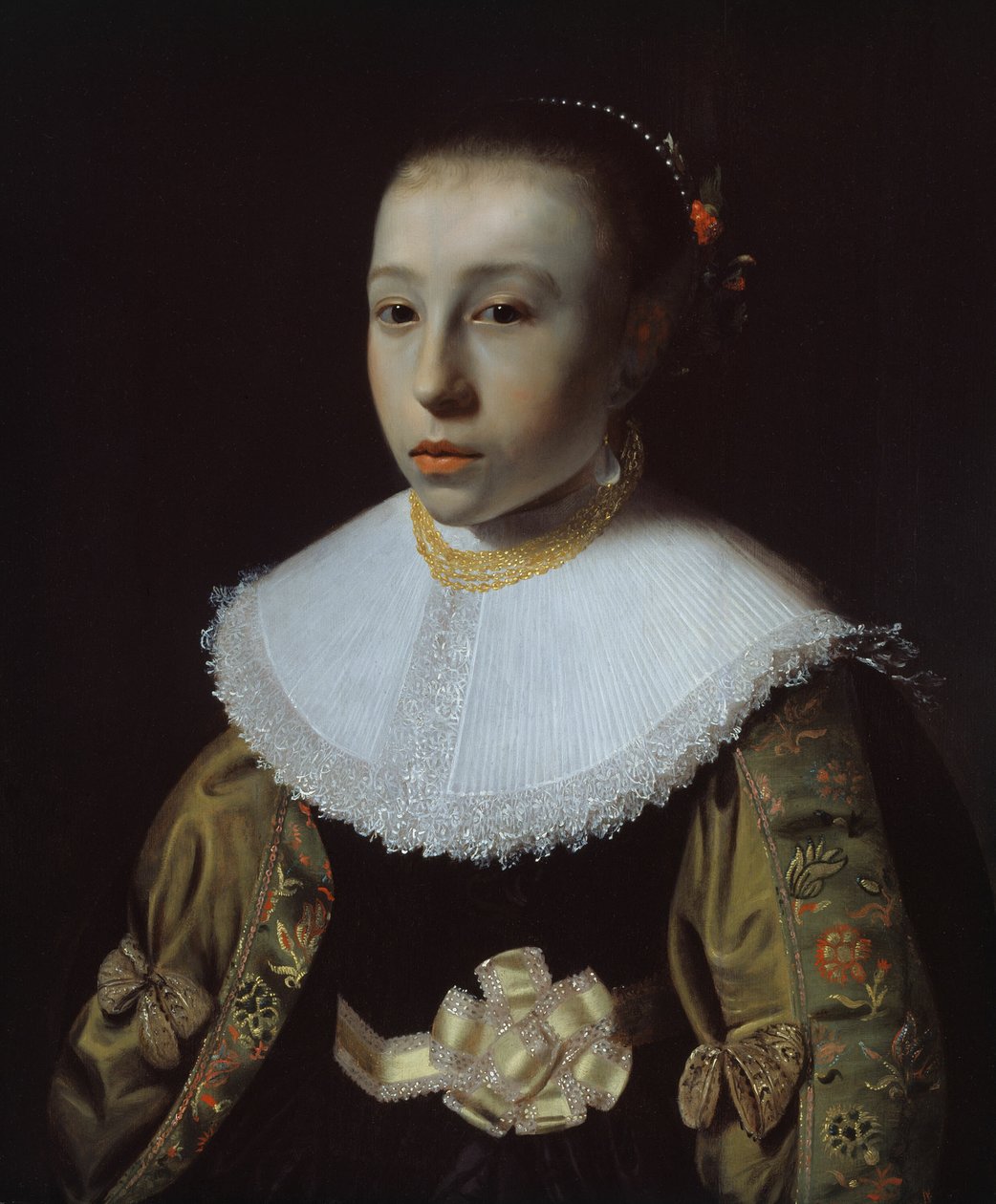 Portrett av en ung jente av Pieter Dubordieu