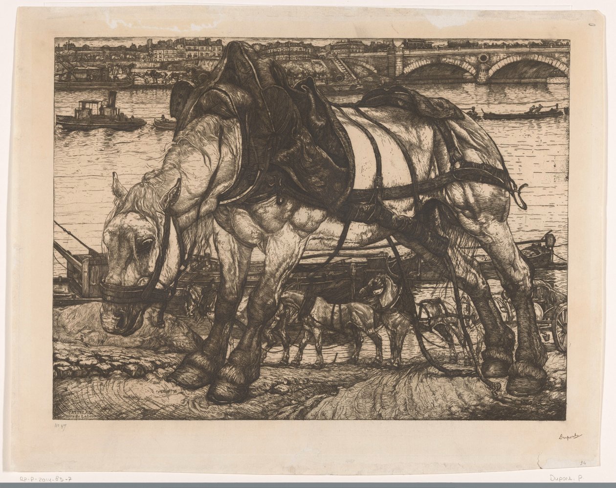 Beast of Work (original tittel på objekt) The Hitch (original serietittel på objekt) av Pieter Dupont (signed by artist)