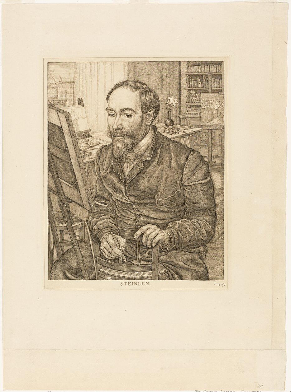 Portrett av Théophile Alexandre Steinlen av Pieter Dupont