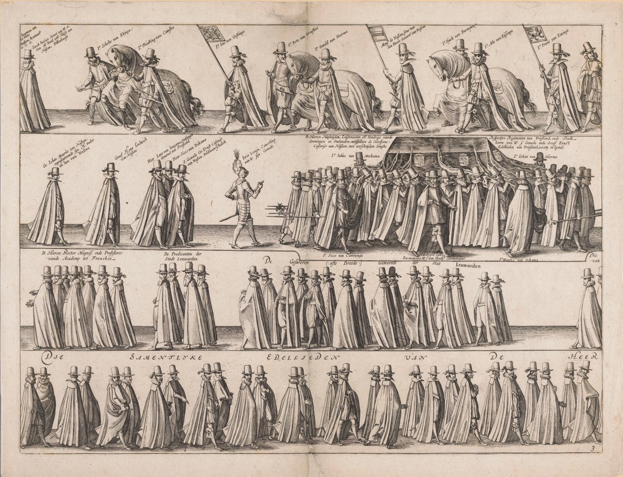 Begravelse til William Lodewijk av Pieter Feddes van Harlingen