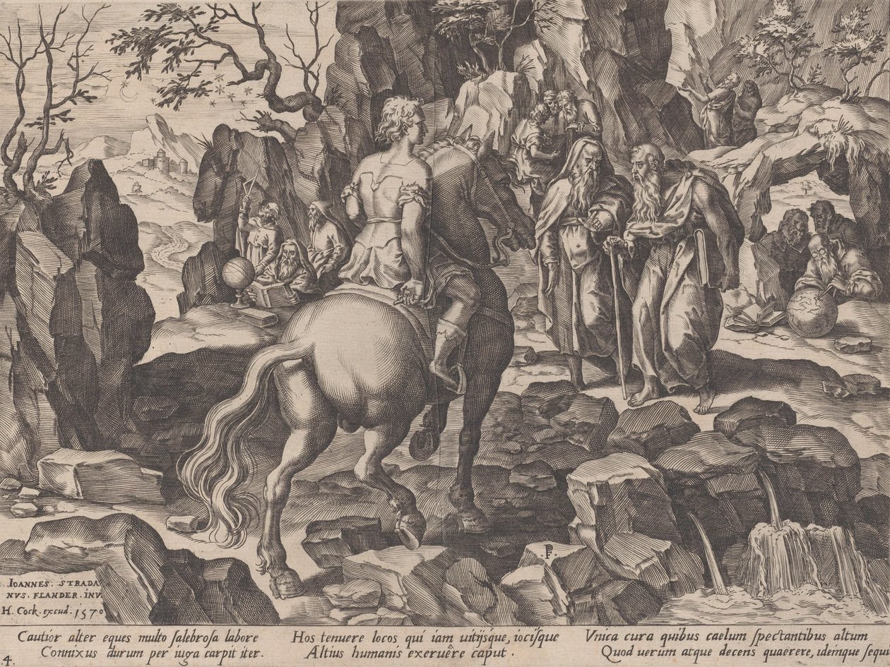 Amassing Knowledge, fra The Course of Human Life, 1570. av Pieter Furnius
