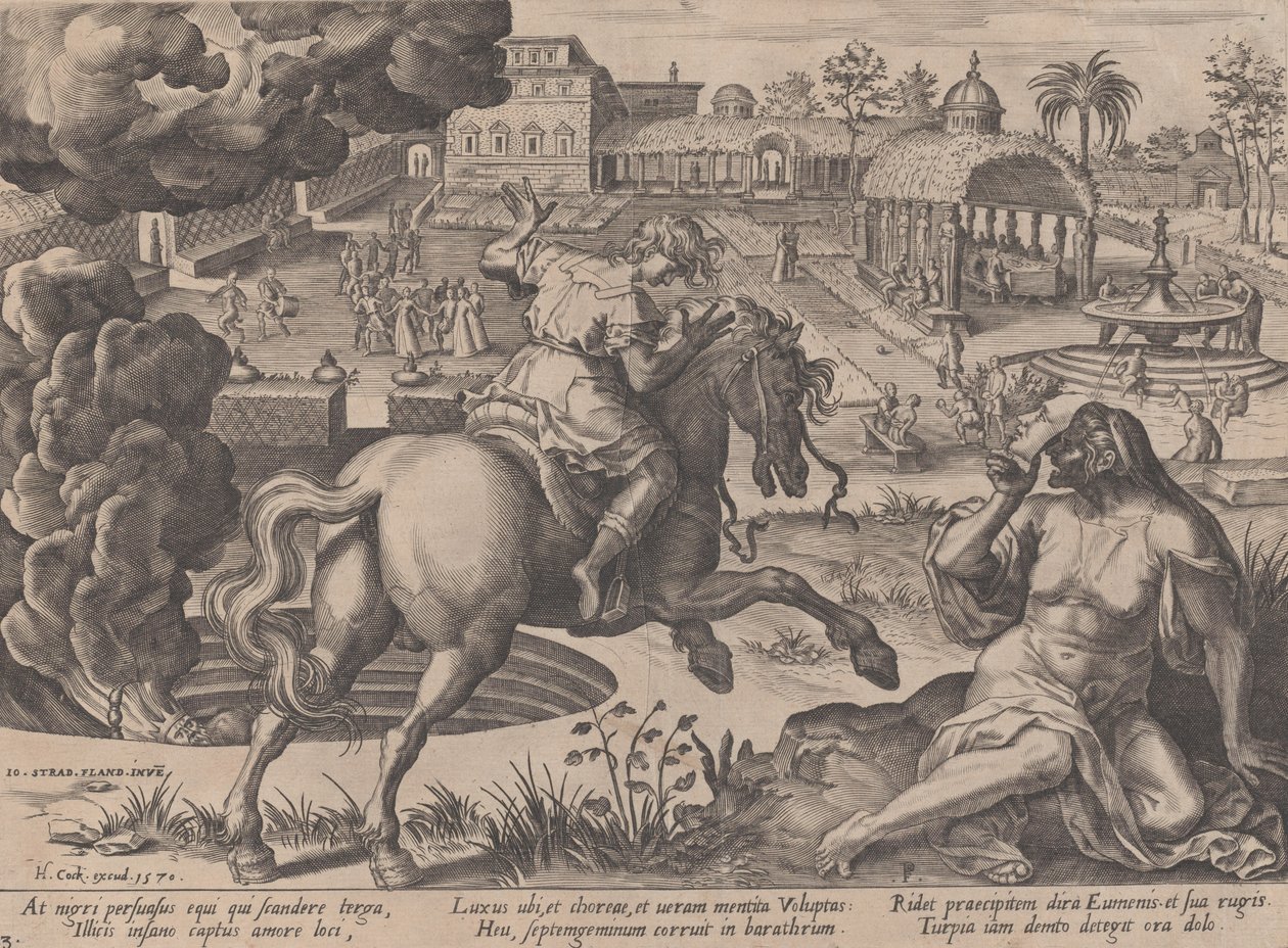 The Enticement of Luxury, fra The Course of Human Life, 1570. av Pieter Furnius