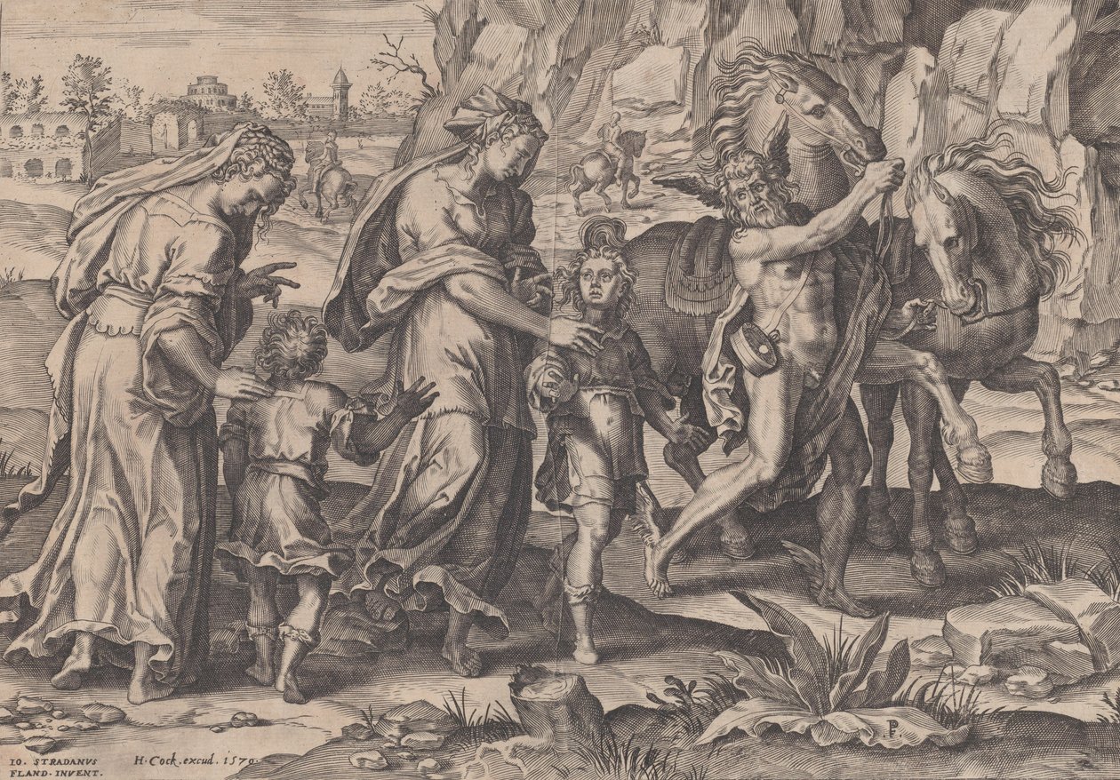 Ungdom, fra The Course of Human Life, 1570. av Pieter Furnius