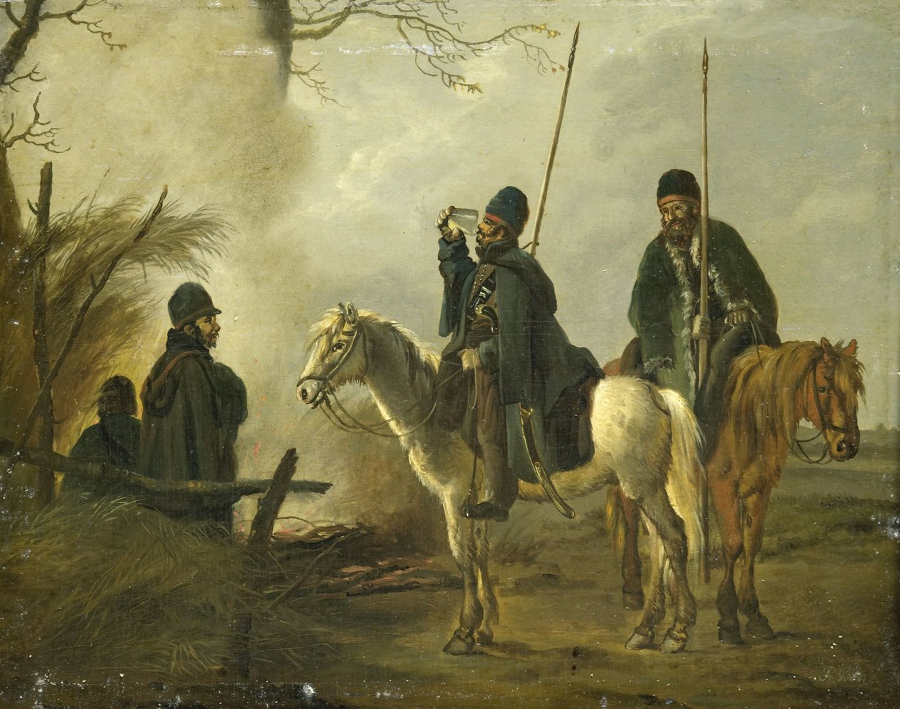Cossack Outpost i 1813 av Pieter Gerardus van Os