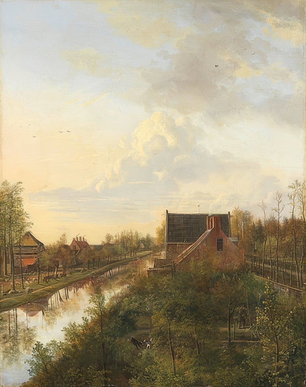 Kanalen i Graveland. 1818 av Pieter Gerardus van Os