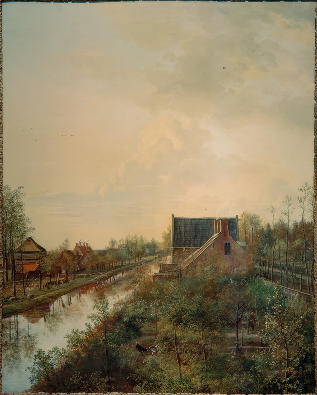 En kanal ved Gravenland av Pieter Gerardus van Os