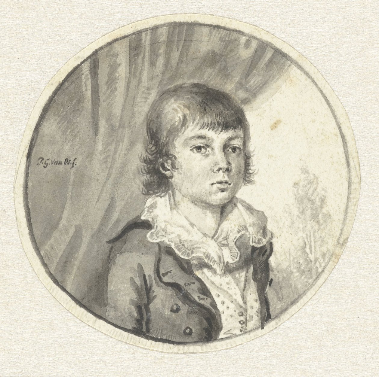 Portrett av en gutt av Pieter Gerardus van Os