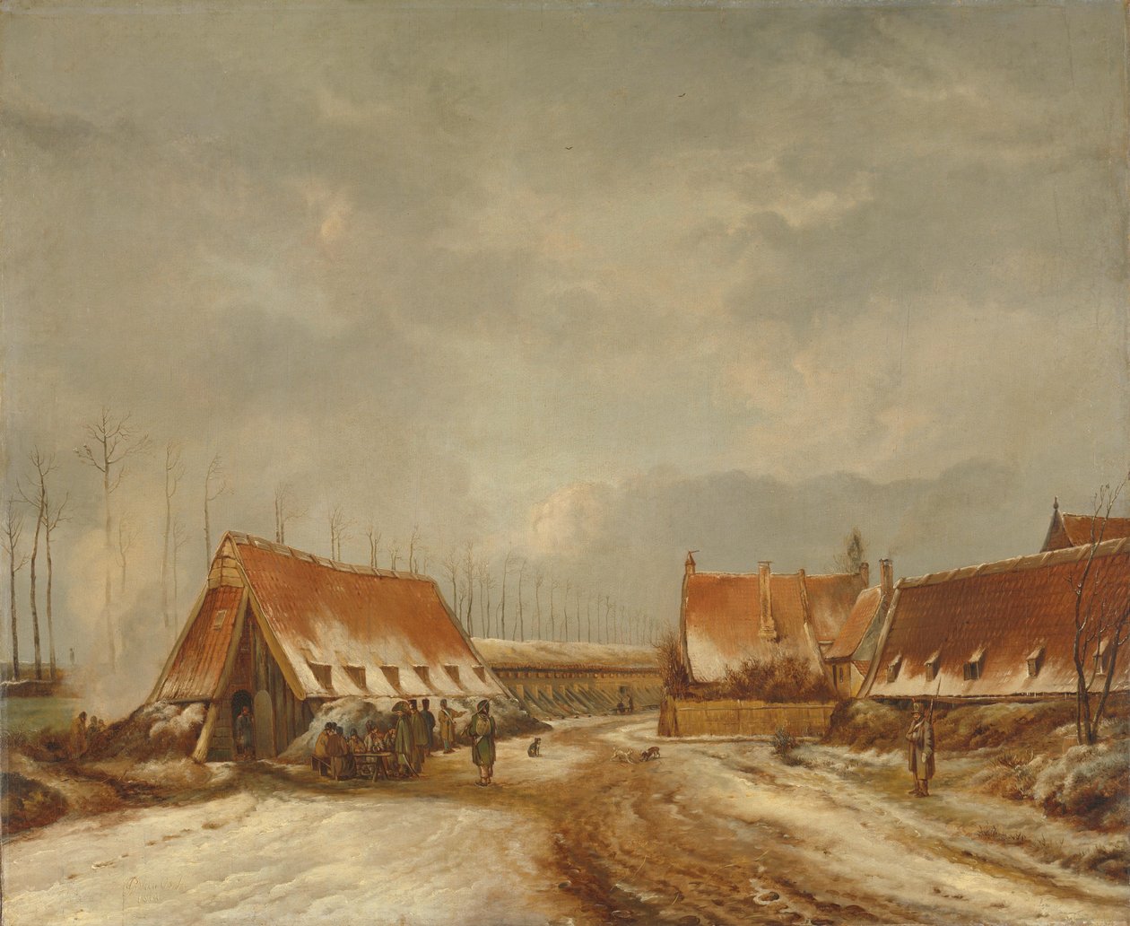 Kasemattene før Naarden, 1814 av Pieter Gerardus van Os