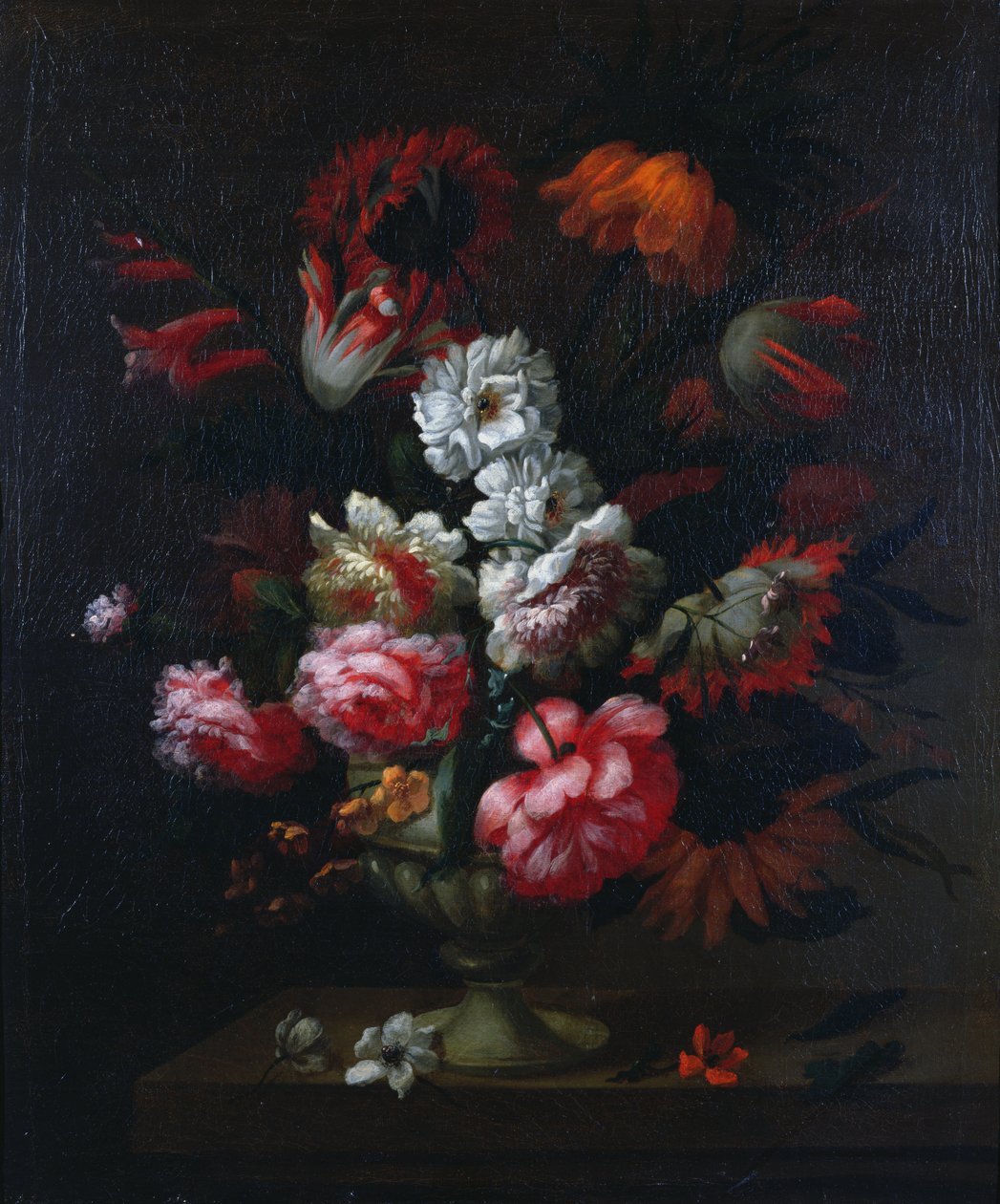 Stilleben av blomster i en urne (par 78177) av Pieter Hardime