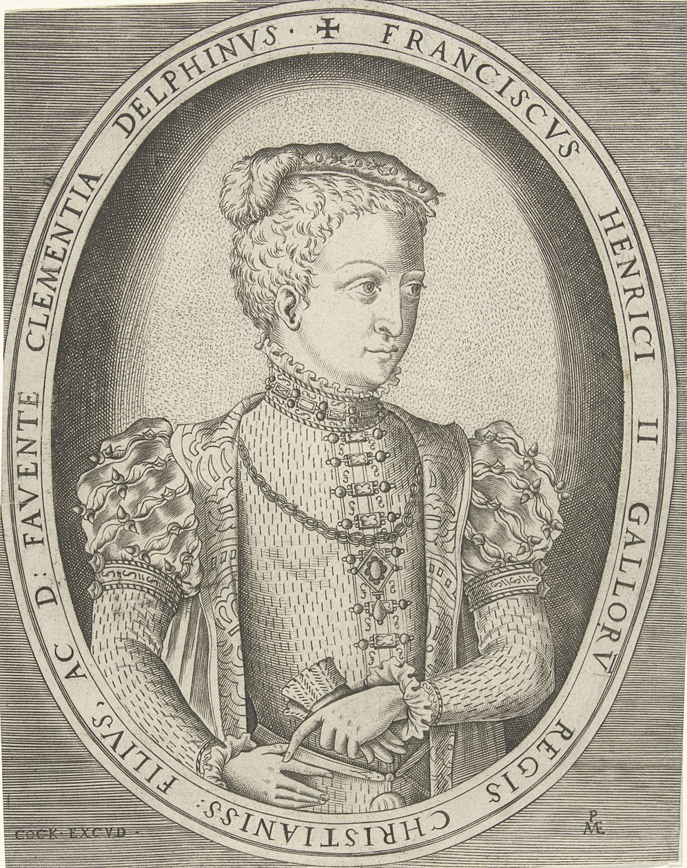 Portrett av Frans II av Frankrike 1544-1560 av Pieter Heyden van der