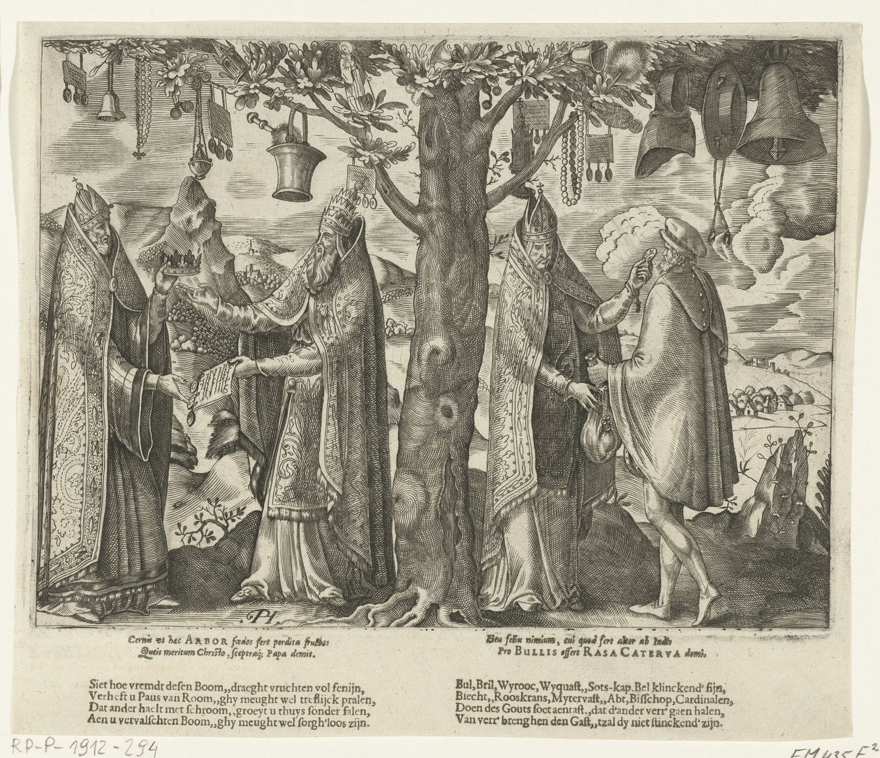 Treet for romersk avgudsdyrkelse, ca. 1570 av Pieter Huys