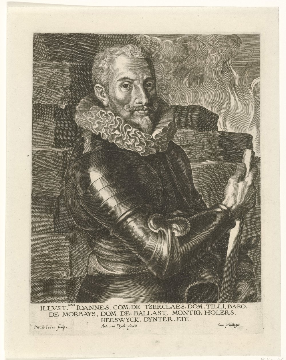 Portrett av Johann Tserclaes, greve av Tilly av Pieter I Jode de