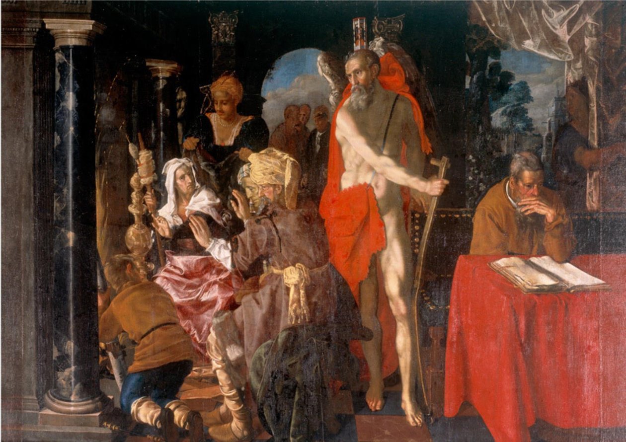 Allegori om alderdom. Tiden og lærden av Pieter Isaacsz