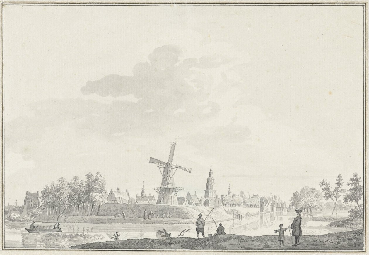 Utsikt over byen Buren av Pieter Jan van Liender