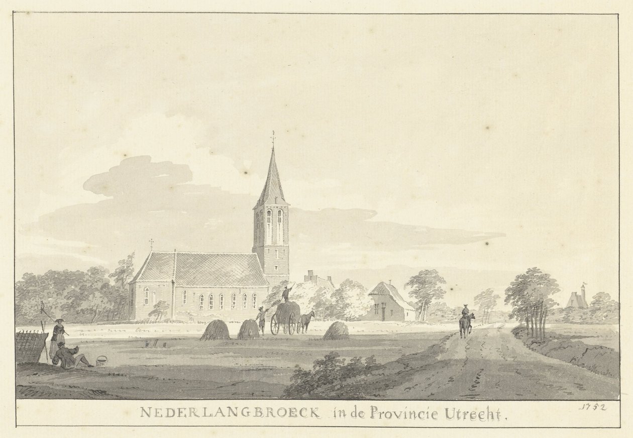 Utsikt over landsbyen Nederlangbroek av Pieter Jan van Liender