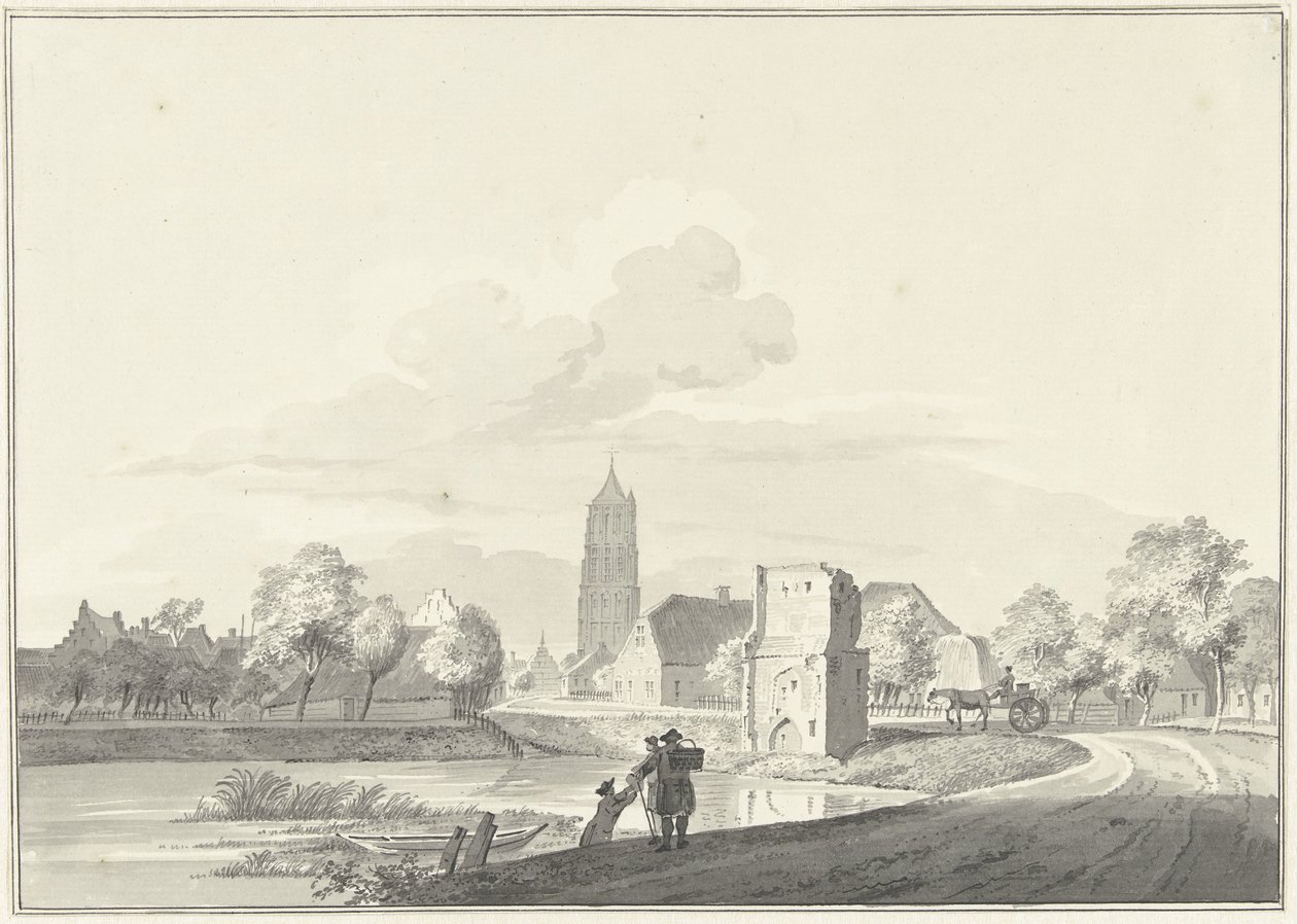 Rester av Veerpoort i Heukelom av Pieter Jan van Liender
