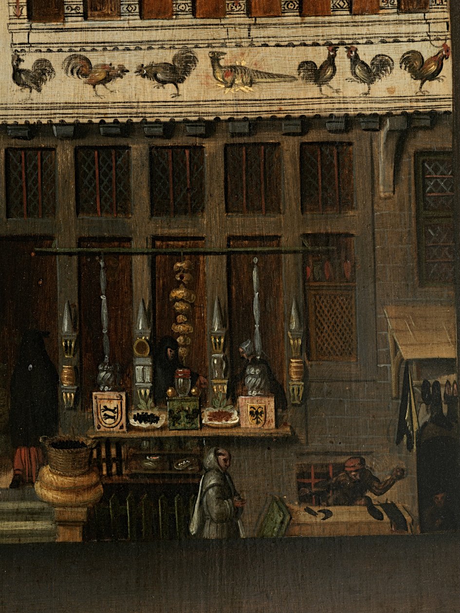 Detalj av portrett av Jacquemyne Buuck av Pieter Jansz. Pourbus