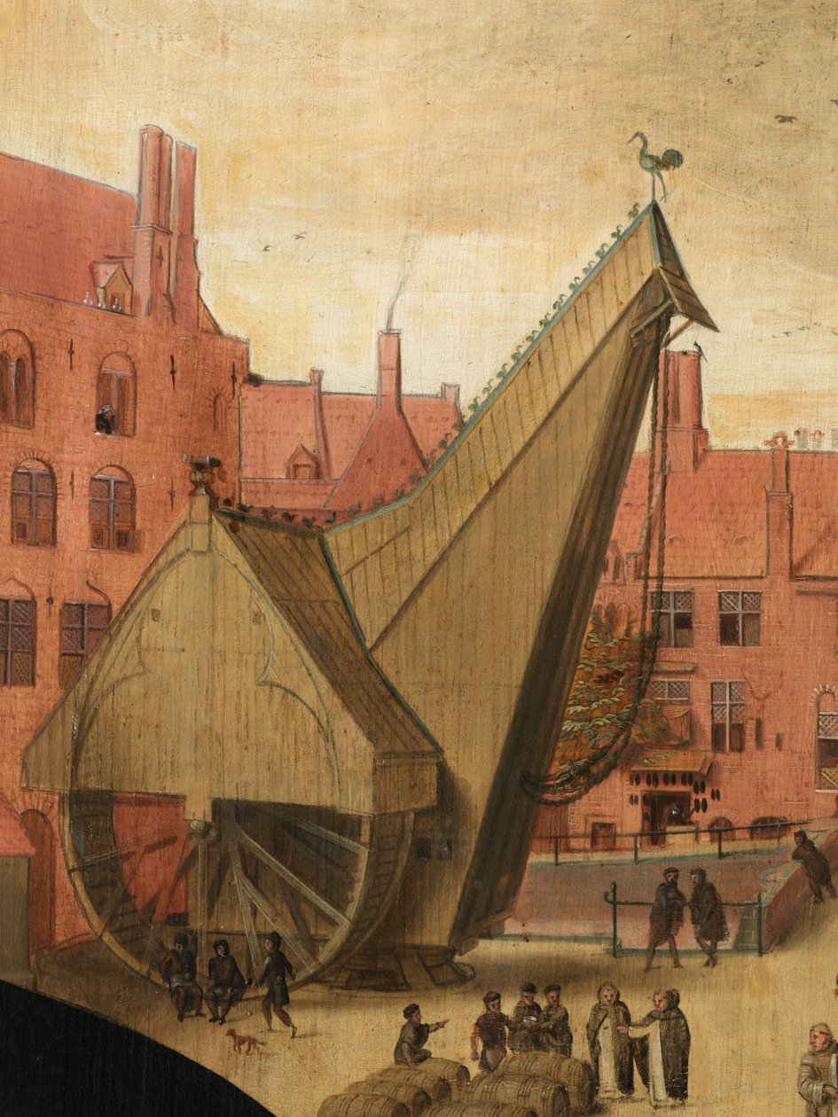 Detalj av portrett av Jan van Eyewerve av Pieter Jansz. Pourbus