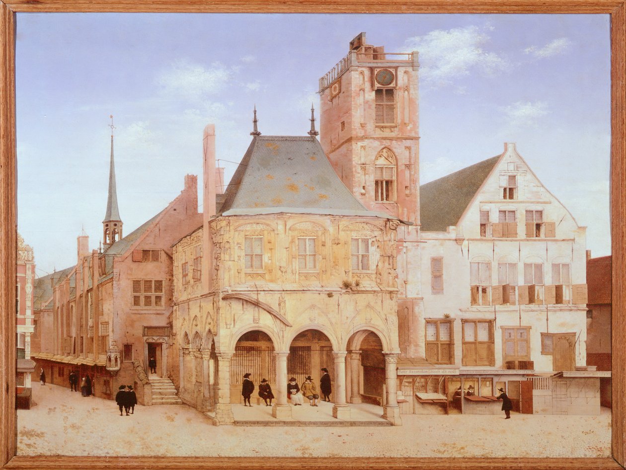 Gammelt rådhus i Amsterdam av Pieter Saenredam, Nederland av Pieter Jansz Saenredam