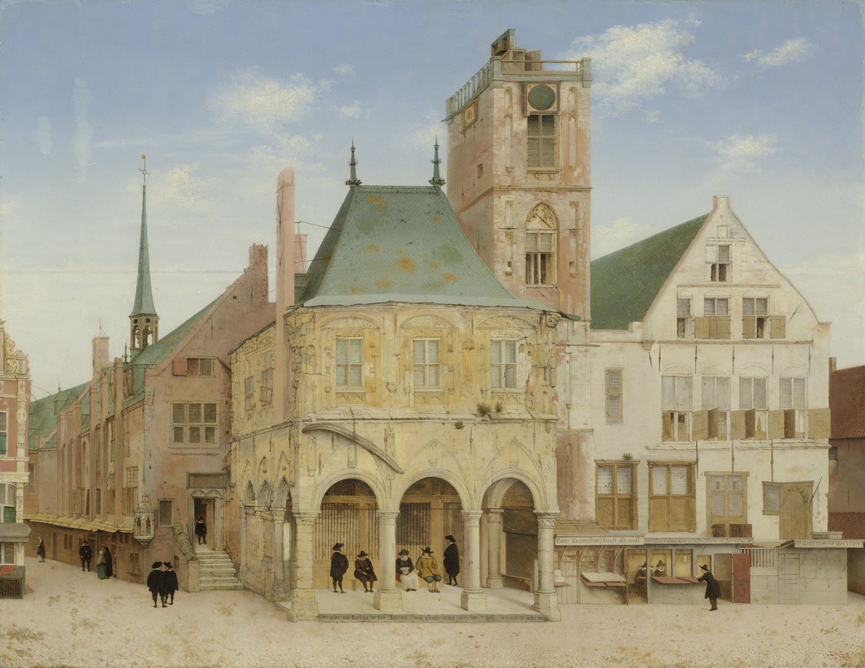 Det gamle rådhuset i Amsterdam, 1657 av Pieter Janszoon Saenredam